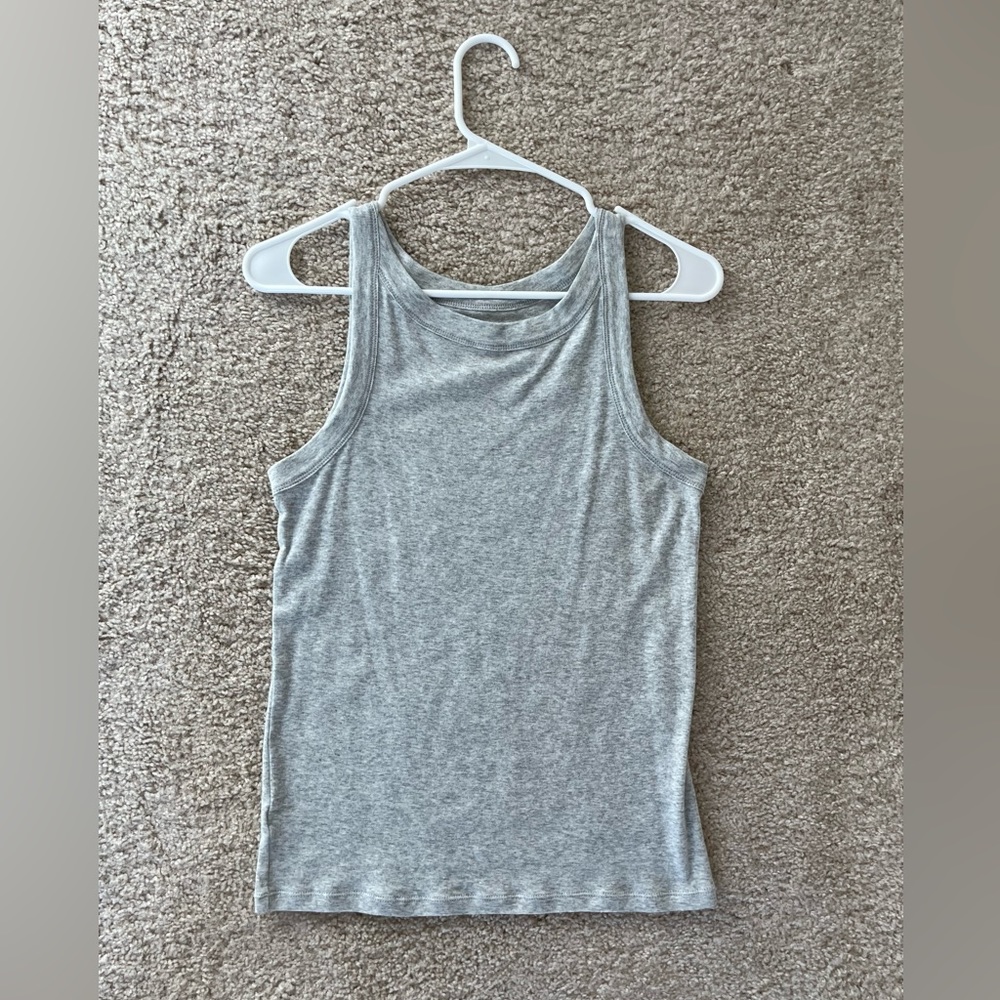 LOFT Light Heather Grey Tank Top Size Small